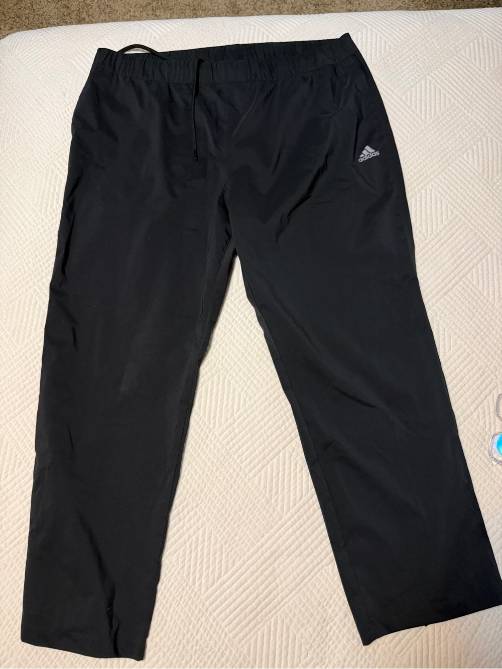 Adidas Black Men's Rain/Wind pant with Drawcord